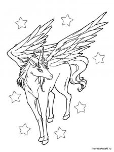 Pegasus coloring page - picture 19