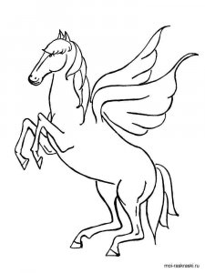 Pegasus coloring page - picture 21