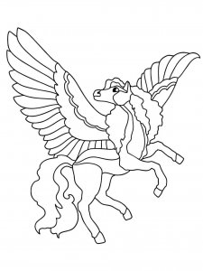 Pegasus coloring page - picture 22