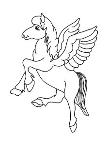 Pegasus coloring page - picture 24
