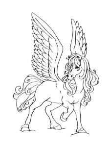 Pegasus coloring page - picture 26