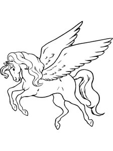 Pegasus coloring page - picture 3
