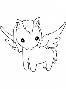 Pegasus coloring page - picture 5