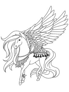 Pegasus coloring page - picture 7