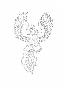 Phoenix Coloring Pages 10
