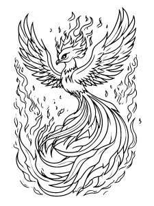 Phoenix Coloring Pages 14