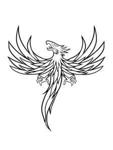 Phoenix Coloring Pages 2