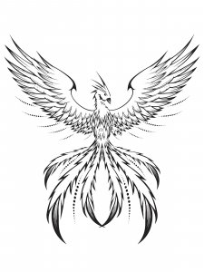 Phoenix Coloring Pages 4