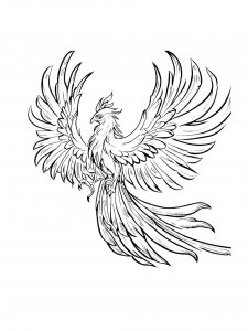 Phoenix Coloring Pages 5