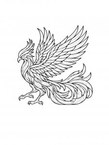 Phoenix Coloring Pages 6