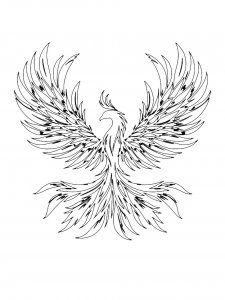 Phoenix Coloring Pages 7