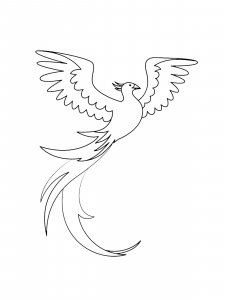 Phoenix Coloring Pages 9