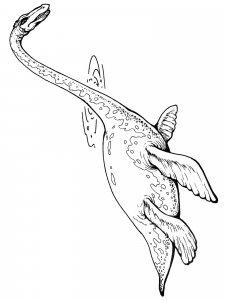 Plesiosaurus coloring page - picture 11
