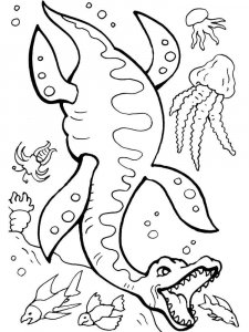 Plesiosaurus coloring page - picture 12