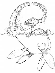 Plesiosaurus coloring page - picture 13