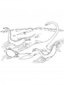 Plesiosaurus Coloring Pages 2