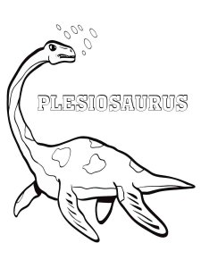 Plesiosaurus coloring page - picture 21