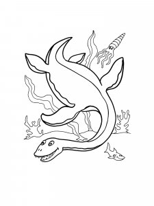 Plesiosaurus Coloring Pages 3