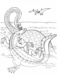 Plesiosaurus coloring page - picture 8