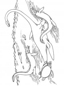 Plesiosaurus coloring page - picture 9