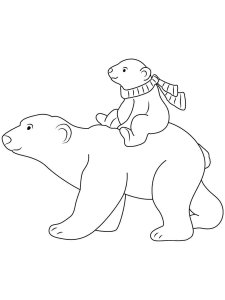 Polar Bear coloring page - picture 1