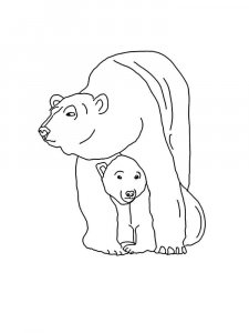 Polar Bear coloring page - picture 11