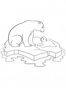 Polar Bear coloring page - picture 20