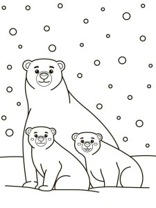 Polar Bear coloring page - picture 5