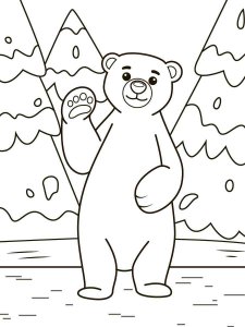 Polar Bear coloring page - picture 6