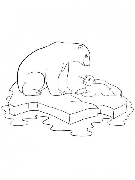 Polar Bear coloring pages