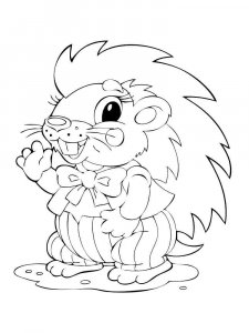 Porcupine coloring page - picture 13