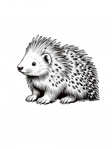 Porcupine Coloring Pages 18