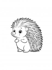 Porcupine Coloring Pages 22