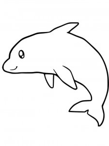 Porpoise coloring page - picture 1