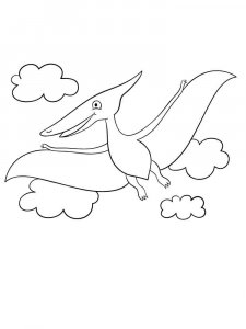 Pterodactyl coloring page - picture 10