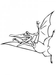 Pterodactyl coloring page - picture 12