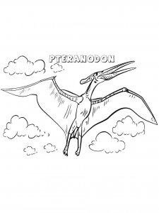 Pterodactyl coloring page - picture 14