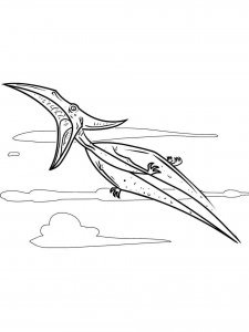 Pterodactyl coloring page - picture 15