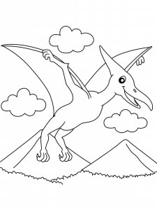 Pterodactyl coloring page - picture 2