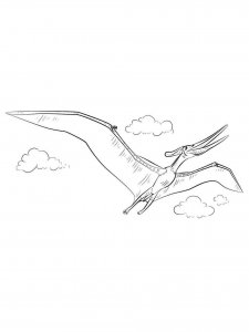 Pterodactyl coloring page - picture 20
