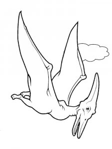 Pterodactyl coloring page - picture 21