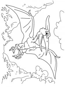 Pterodactyl coloring page - picture 22