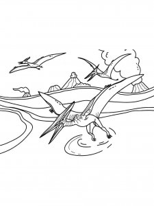 Pterodactyl coloring page - picture 4