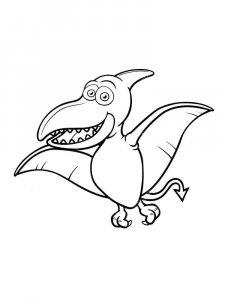Pterodactyl coloring page - picture 6