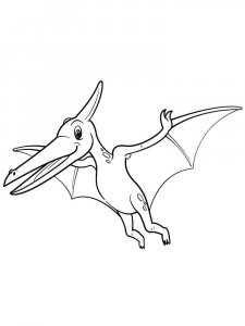 Pterodactyl coloring page - picture 8