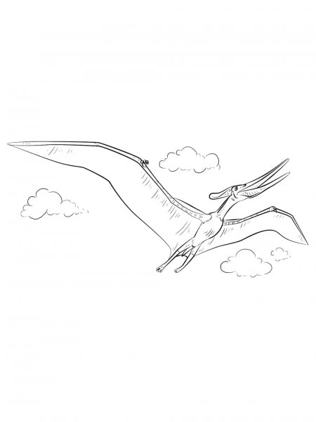 Pterodactyl coloring pages