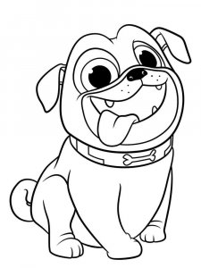 Pug coloring page - picture 16