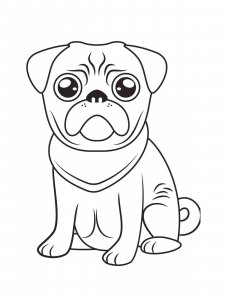 Pug coloring page - picture 5