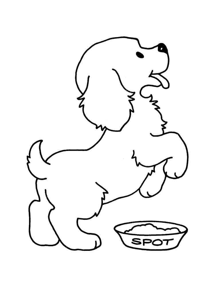 Free Puppy coloring pages. Download and print Puppy coloring pages