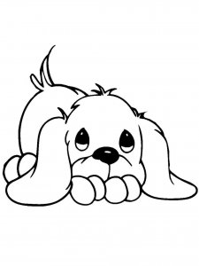 Puppy coloring page - picture 10